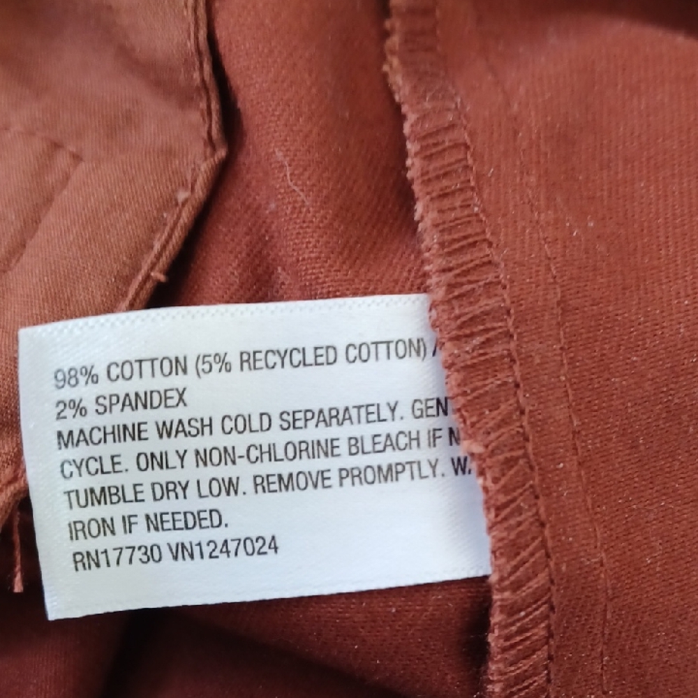 NWOT Rust Red Future Collective Pants By Reese Blutstein Size 0 - Picture 8 of 8